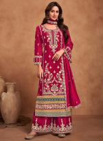 Chinnon Rani Pink Eid Wear Embroidery Work Readymade Palazzo Suit